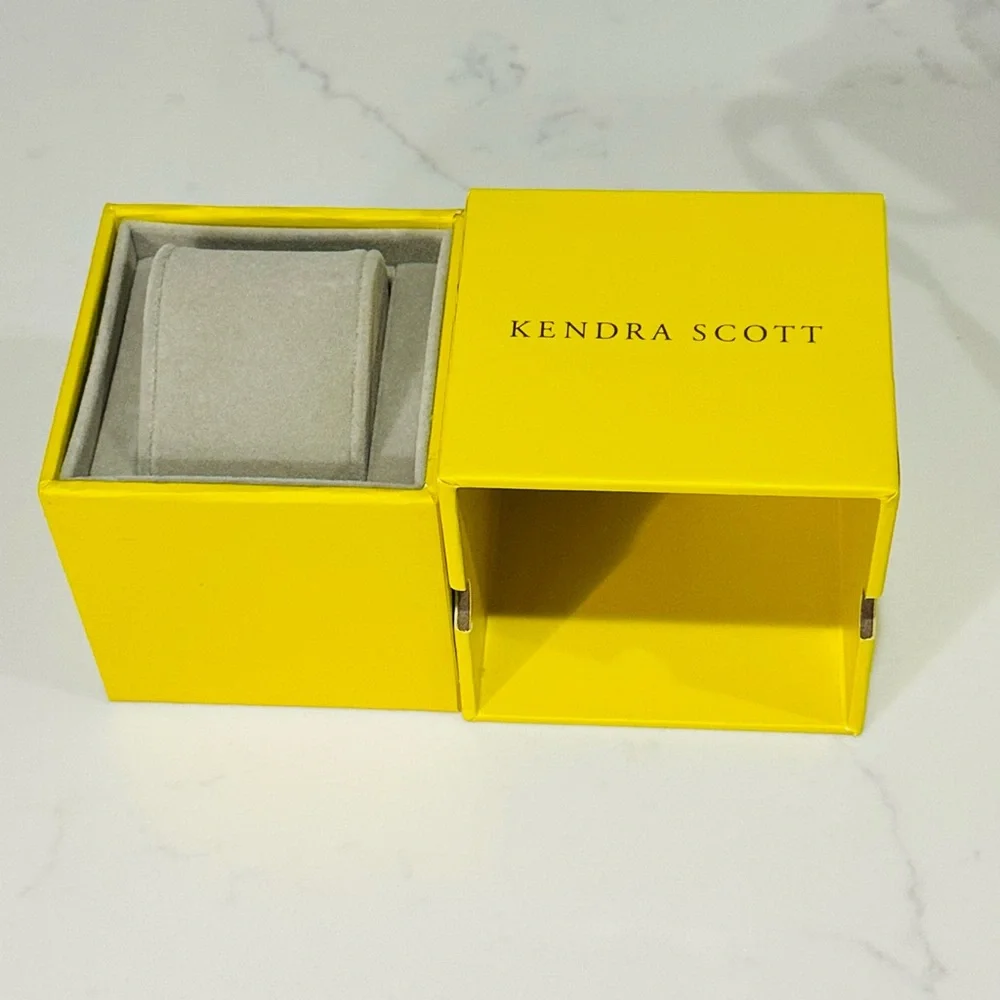 Kendra Scott Yellow Branded Empty Watch Jewelry Box